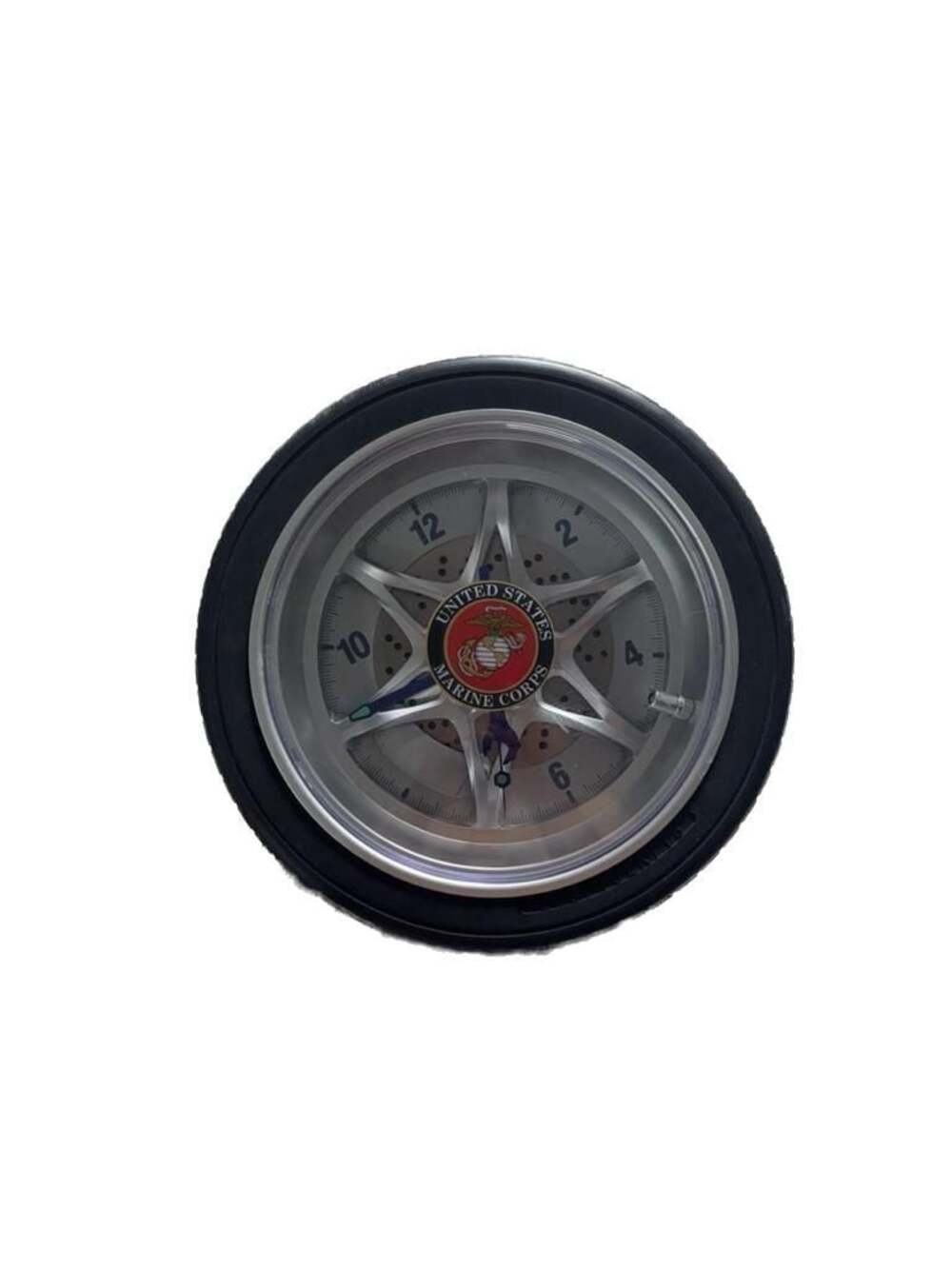 United States Marine Corps 14" Tire Rim Wall Clock